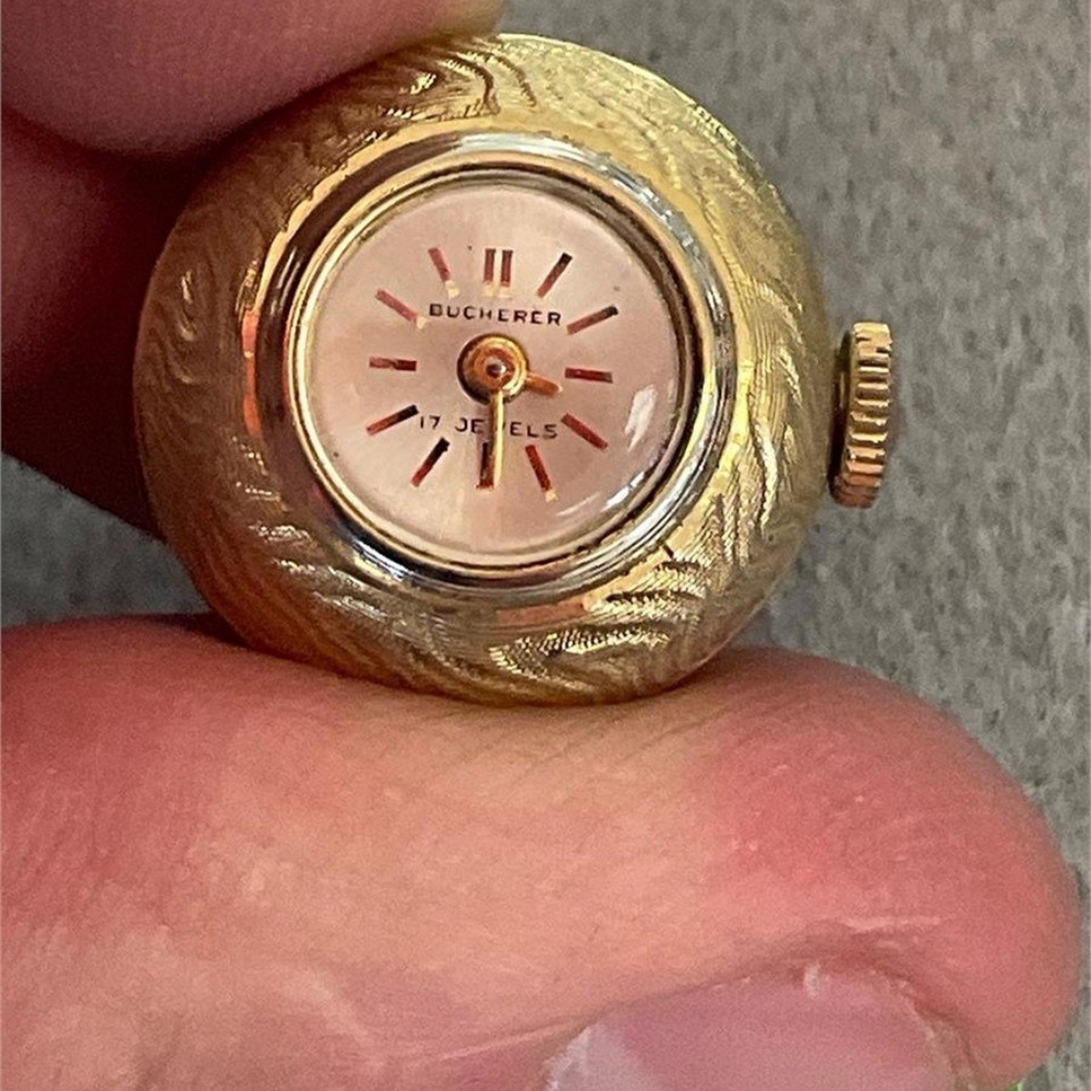 ▪︎Bucherer Gold Ball Pendant Watch FOR PARTS OR REPAIR